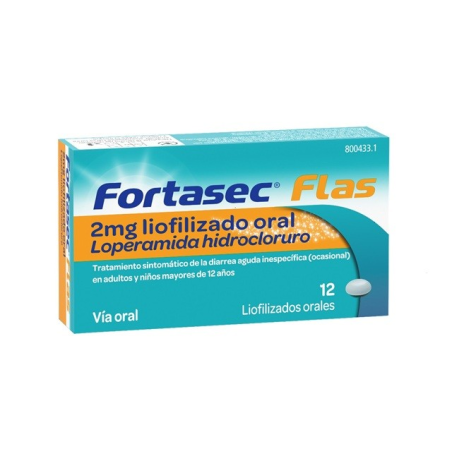 FORTASEC FLAS 2 MG 12 LIOFILIZADOS ORALES