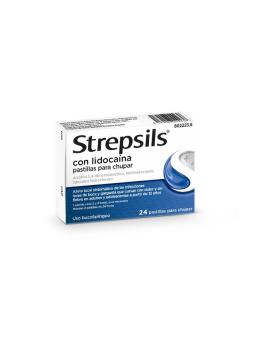 STREPSILS CON LIDOCAINA 24 PASTILLAS PARA CHUPAR