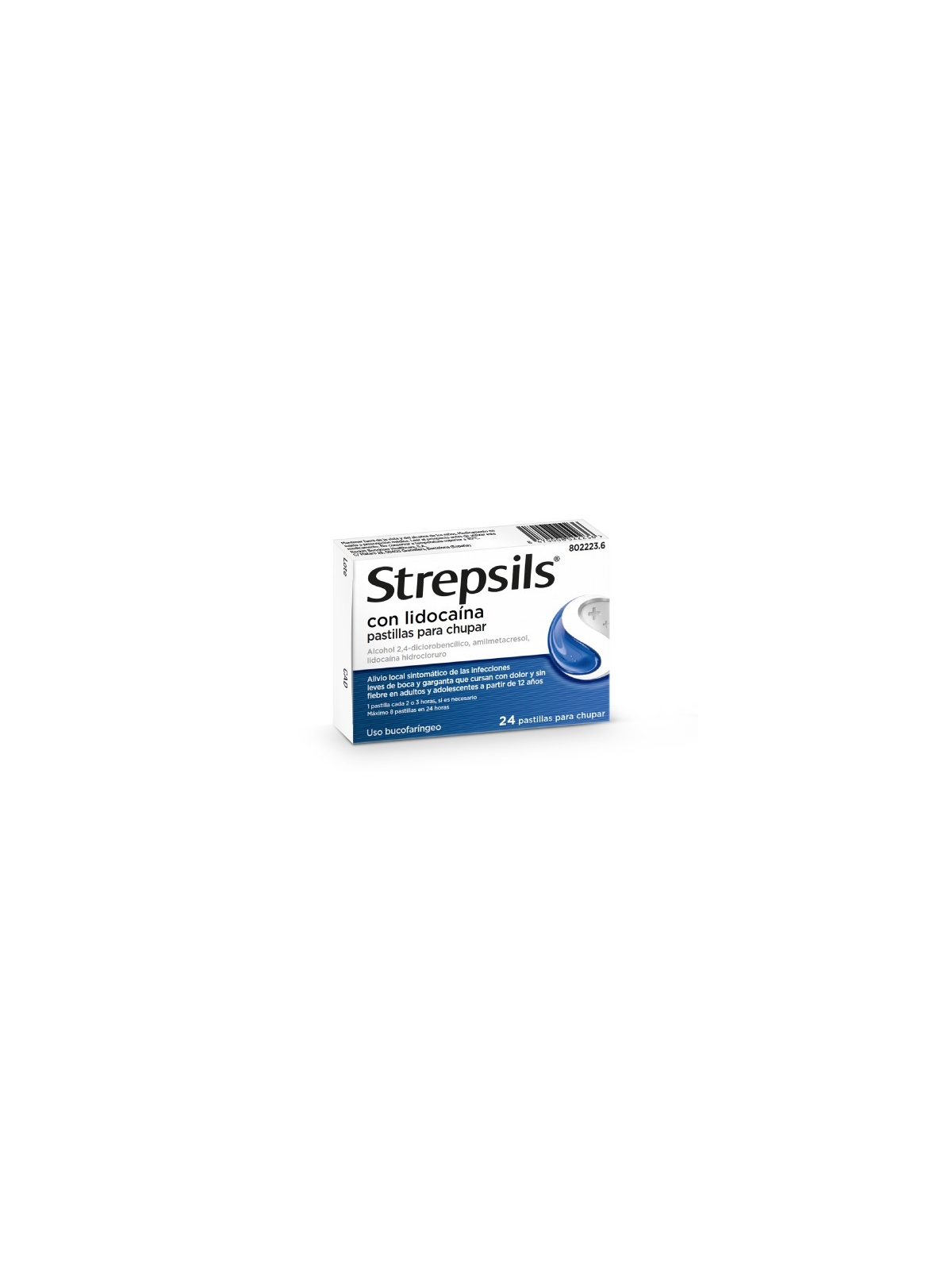 STREPSILS CON LIDOCAINA 24 PASTILLAS PARA CHUPAR
