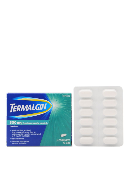 TERMALGIN 500 MG 24 COMPRIMIDOS RECUBIERTOS