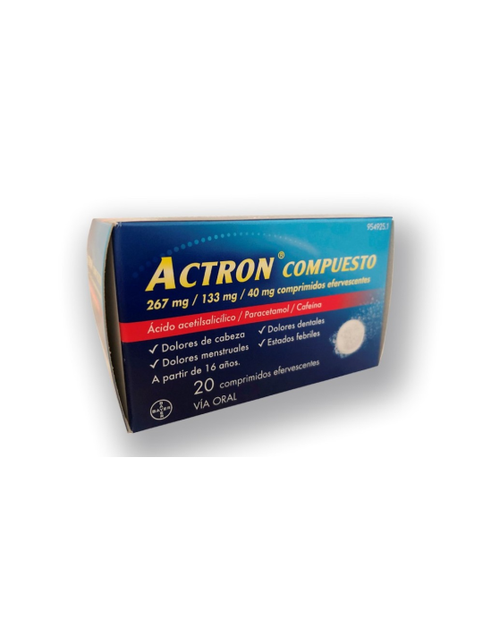 ACTRON COMPUESTO 267 MG/133 MG/40 MG 20 COMPRIMI