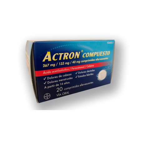 ACTRON COMPUESTO 267 MG/133 MG/40 MG 20 COMPRIMI