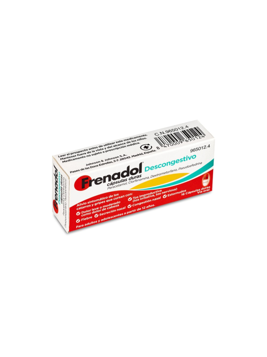 FRENADOL DESCONGESTIVO 16 CAPSULAS