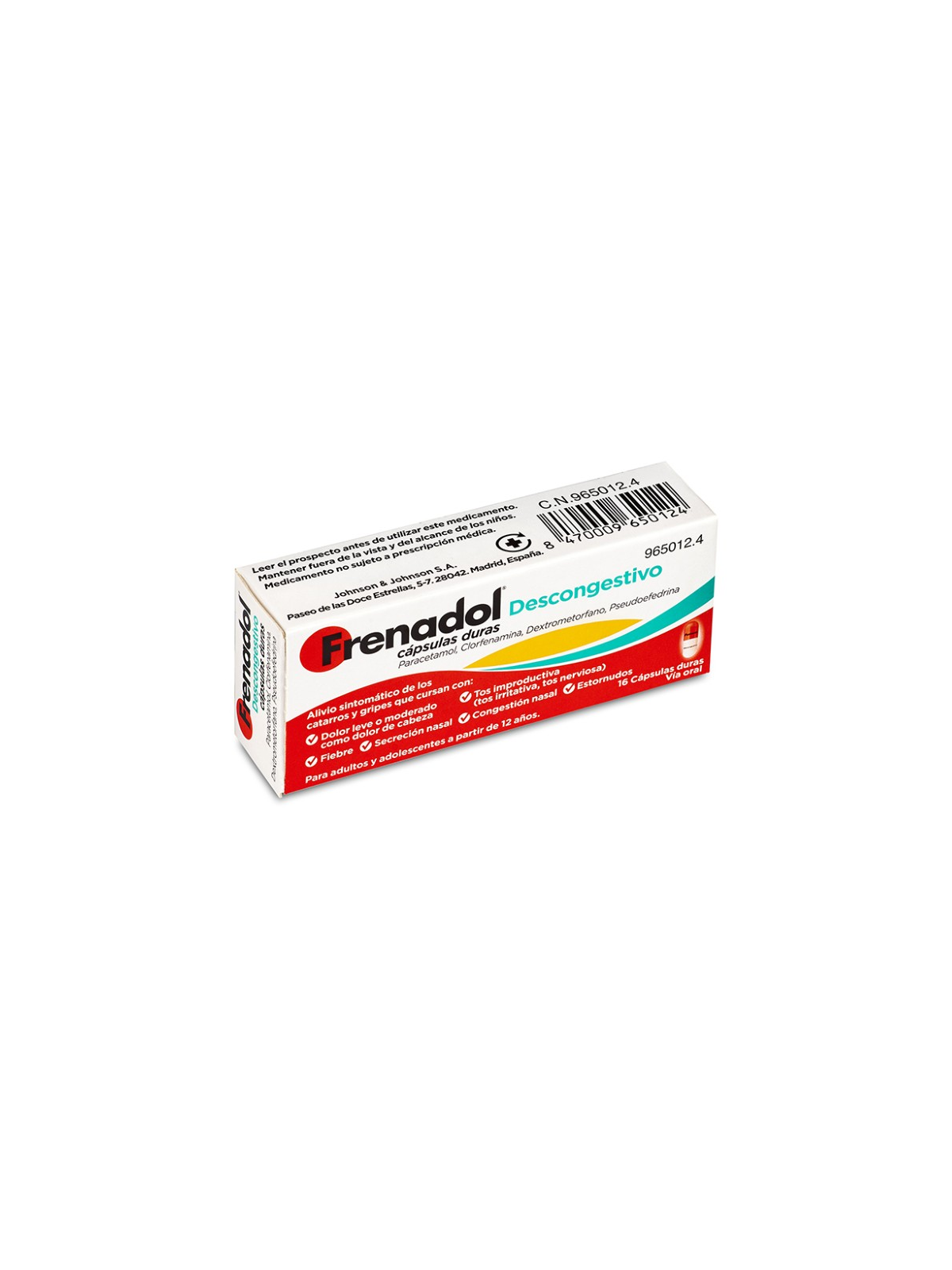 FRENADOL DESCONGESTIVO 16 CAPSULAS