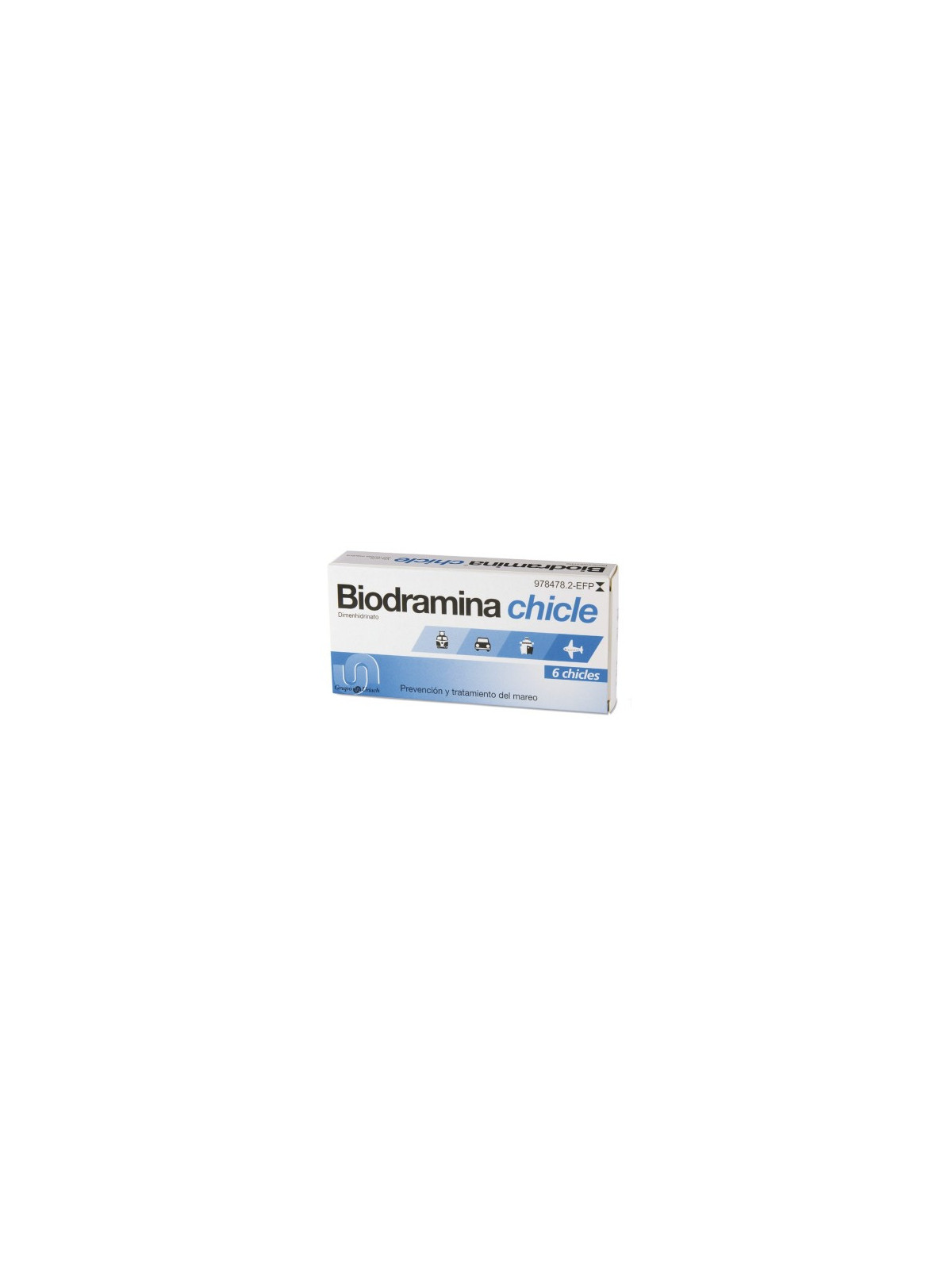 BIODRAMINA 20 MG 6 CHICLES MEDICAMENTOSOS