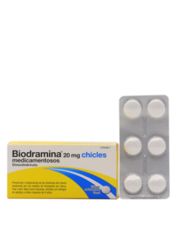 BIODRAMINA 20 MG 12 CHICLES MEDICAMENTOSOS