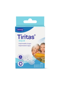 TIRITAS AQUA APOSITO ADHESIVO 3 TAMAÑOS 20 U