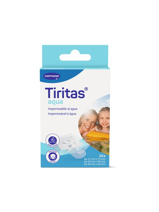 TIRITAS AQUA APOSITO ADHESIVO 3 TAMAÑOS 20 U