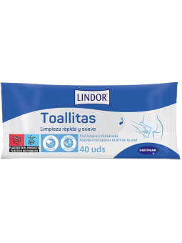 LINDOR TOALLITAS HIGIENICAS 40 TOALLITAS
