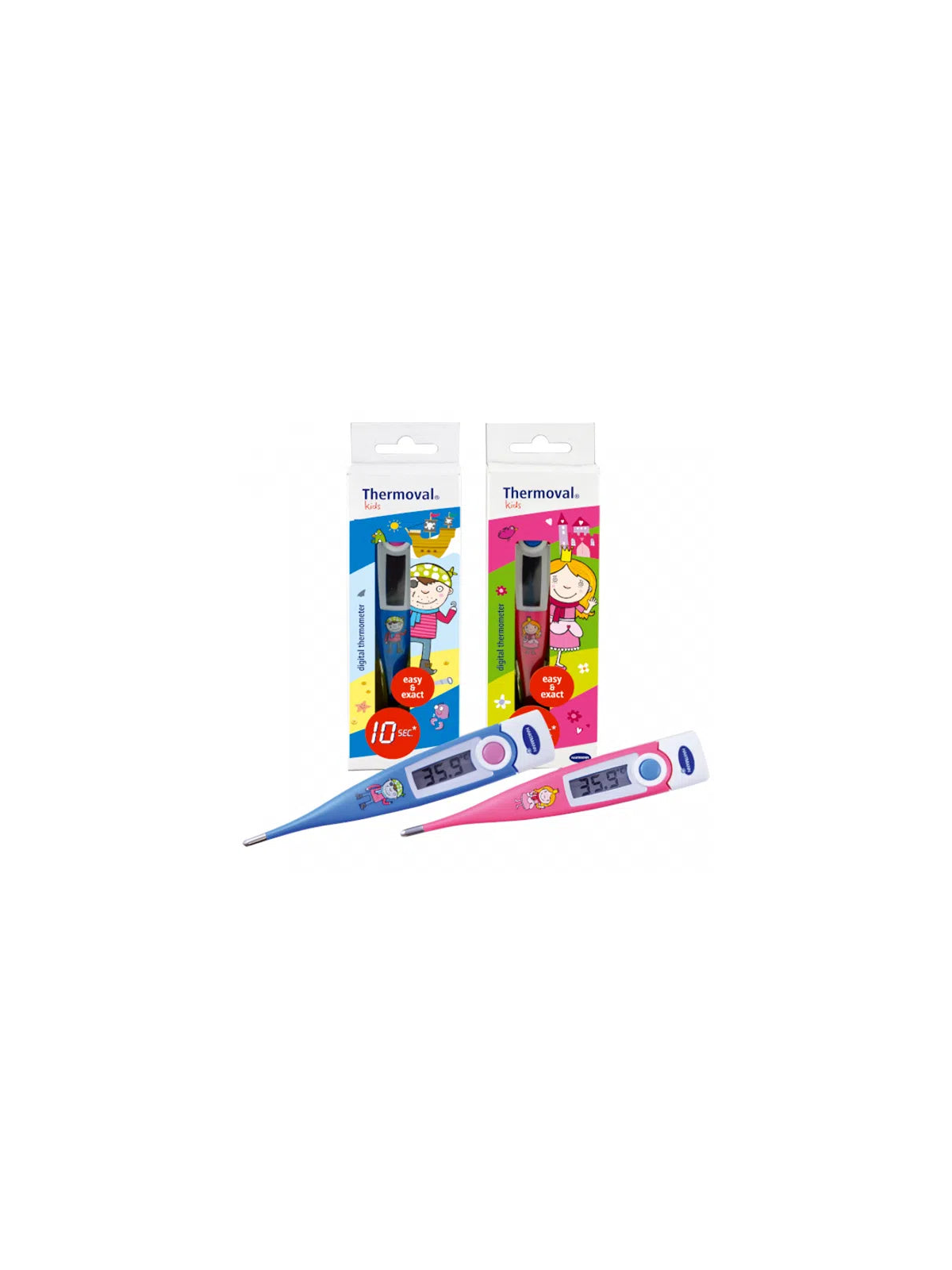HARTMANN TERMOMETRO THERMOVAL KIDS AZUL/ROSA