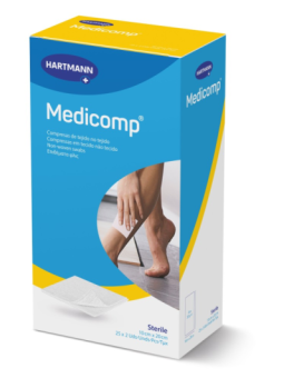 MEDICOMP COMPRESAS APOSITO ESTERIL 10X20 25 UN