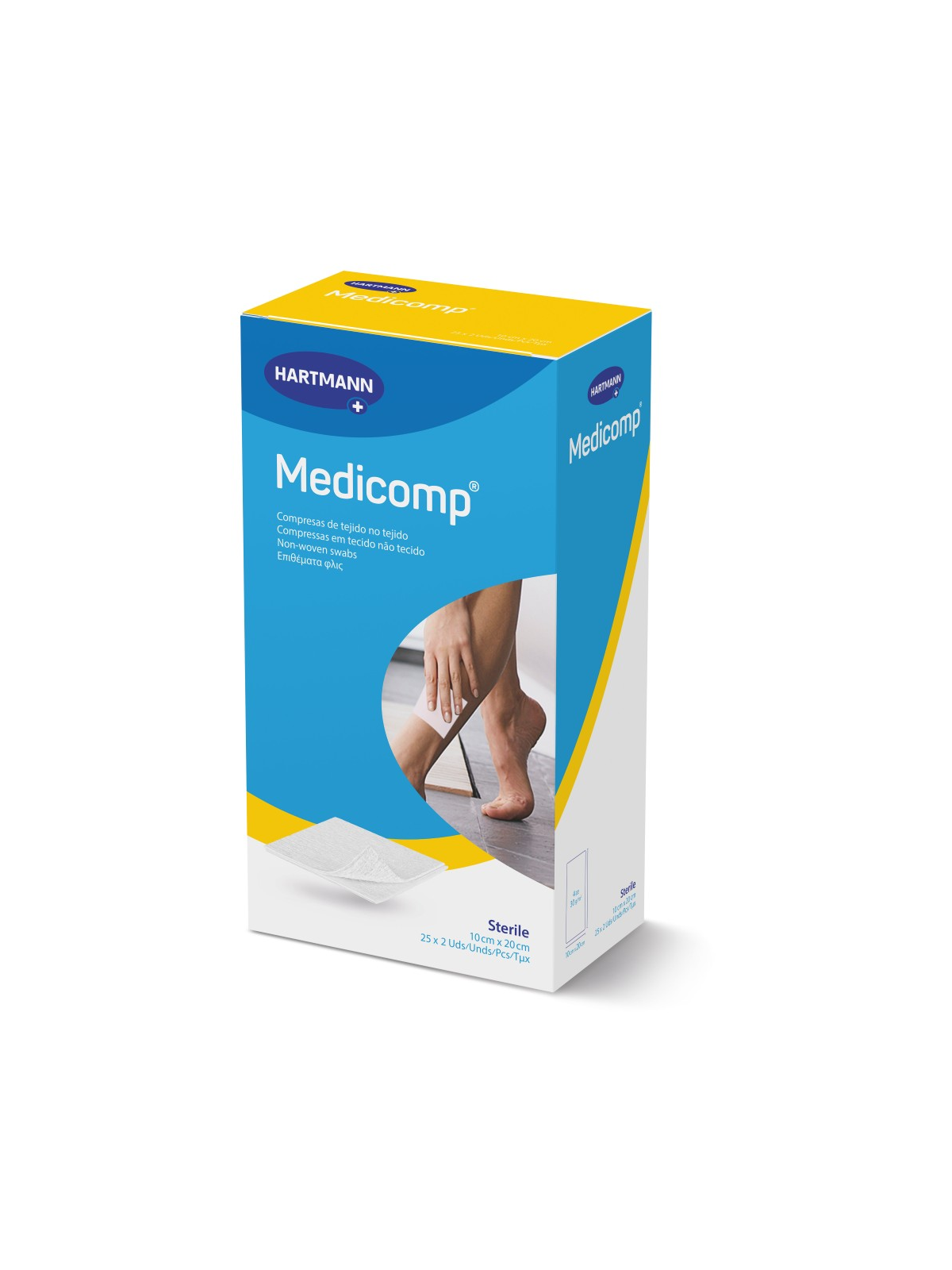 MEDICOMP COMPRESAS APOSITO ESTERIL 10X20 25 UN