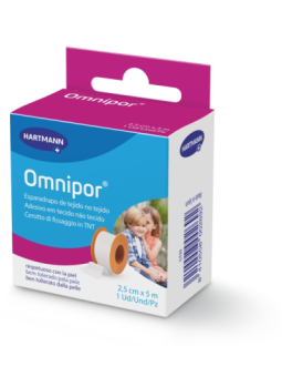ESPARADRAPO HIPOALERGICO OMNIPOR PAPEL 5 X2.5