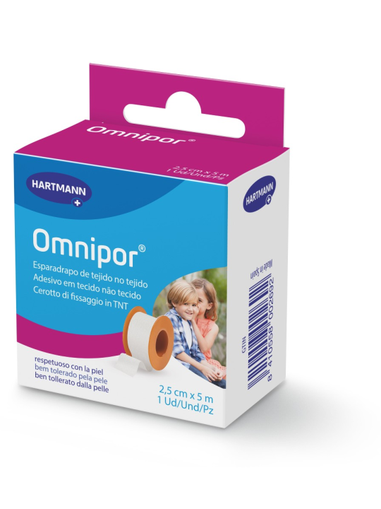 ESPARADRAPO HIPOALERGICO OMNIPOR PAPEL 5 X2.5