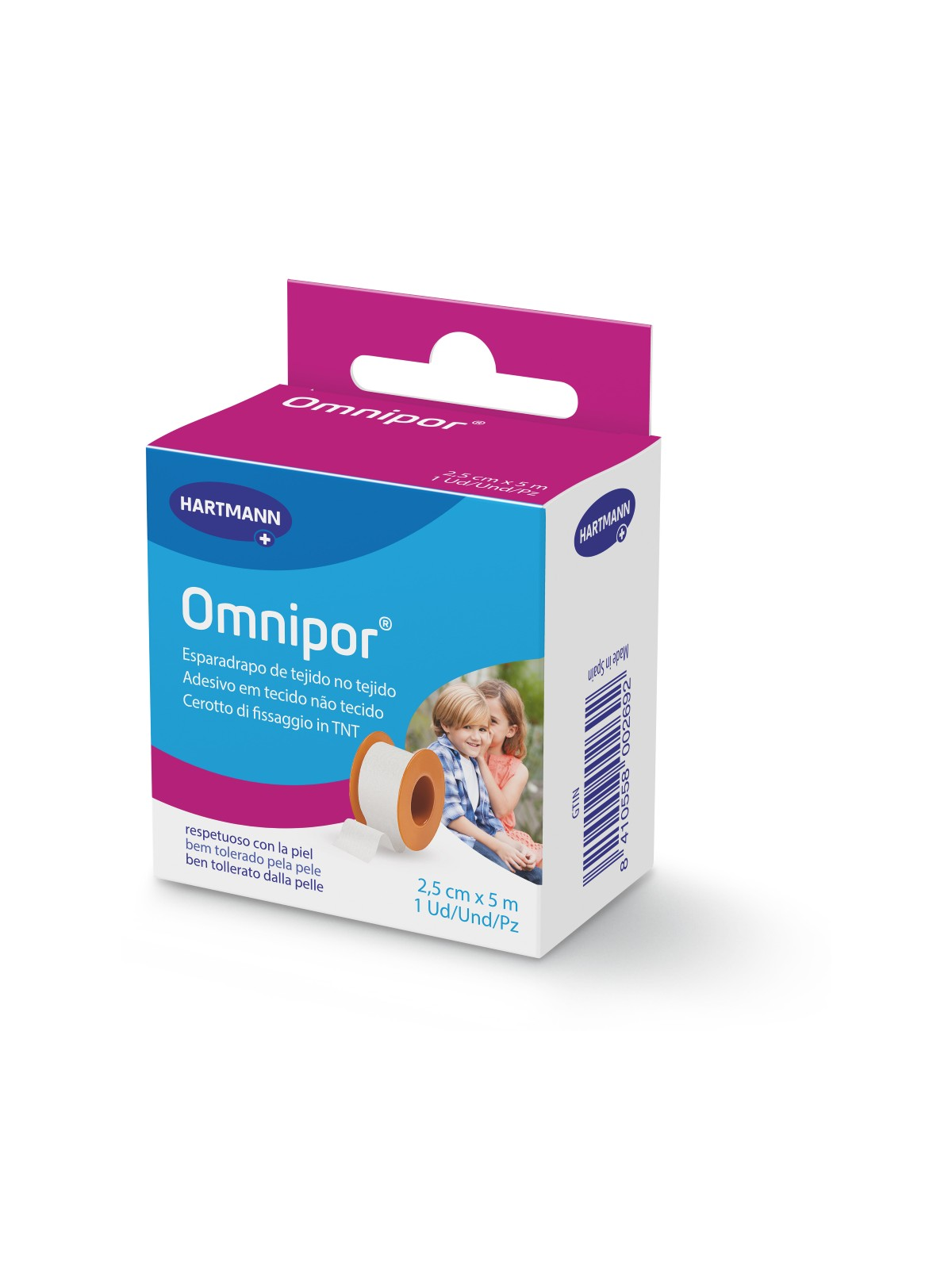 ESPARADRAPO HIPOALERGICO OMNIPOR PAPEL 5 X2.5
