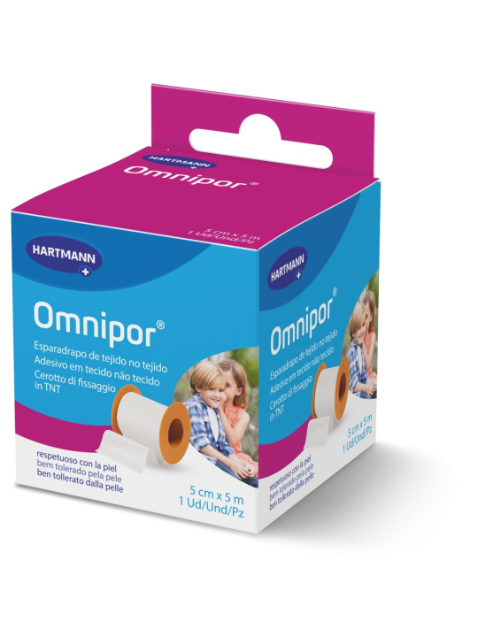 ESPARADRAPO HIPOALERGICO OMNIPOR PAPEL 5 X5