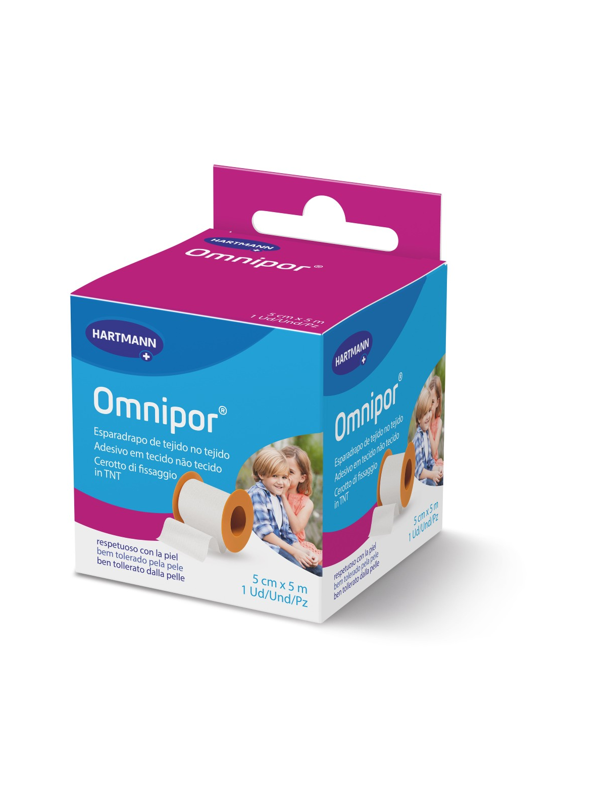 ESPARADRAPO HIPOALERGICO OMNIPOR PAPEL 5 X5