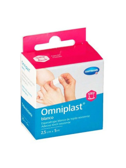 ESPARADRAPO OMNIPLAST TELA BLANCO  2.5 X 5 CM