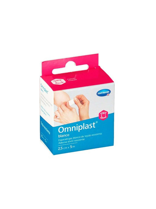 ESPARADRAPO OMNIPLAST TELA BLANCO  2.5 X 5 CM
