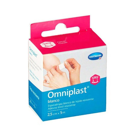 ESPARADRAPO OMNIPLAST TELA BLANCO  2.5 X 5 CM