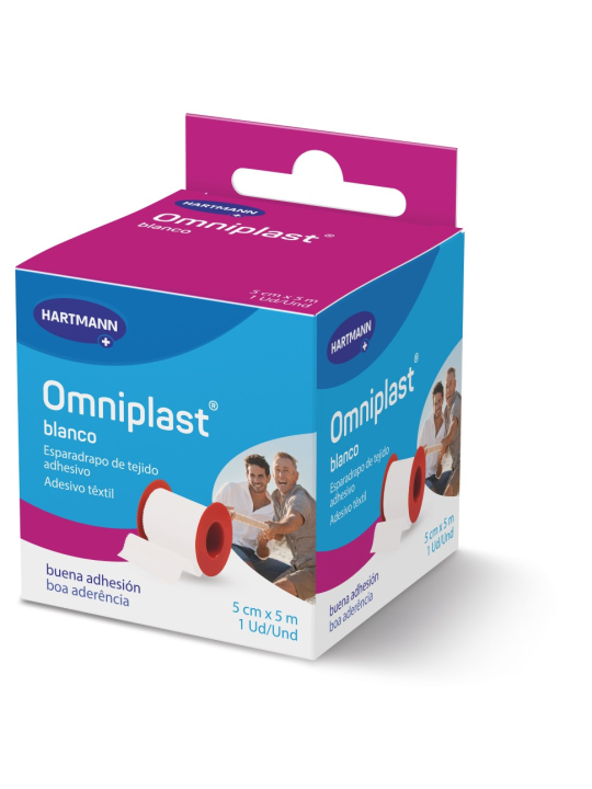 ESPARADRAPO OMNIPLAST TELA BLANCO 5 CMX5 M