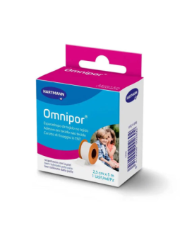 ESPARADRAPO OMNIPOR DE PAPEL 5 X2,5 C/DISPENSADO