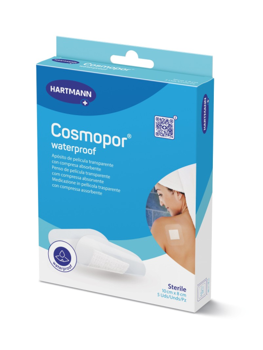 HARTMANN COSMOPOR WATERPROOF APOSITO 10X8CM 5UDS