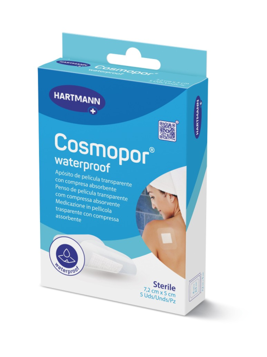 HARTMANN COSMOPOR WATERPROOF APOSITO7.2X5CM 5UDS