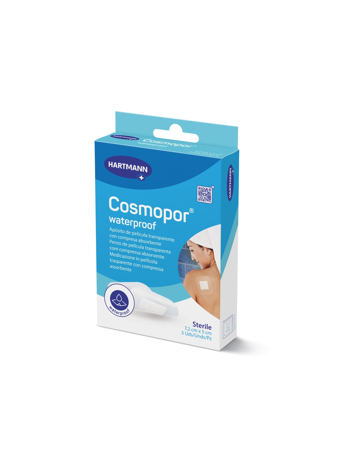 HARTMANN COSMOPOR WATERPROOF APOSITO7.2X5CM 5UDS