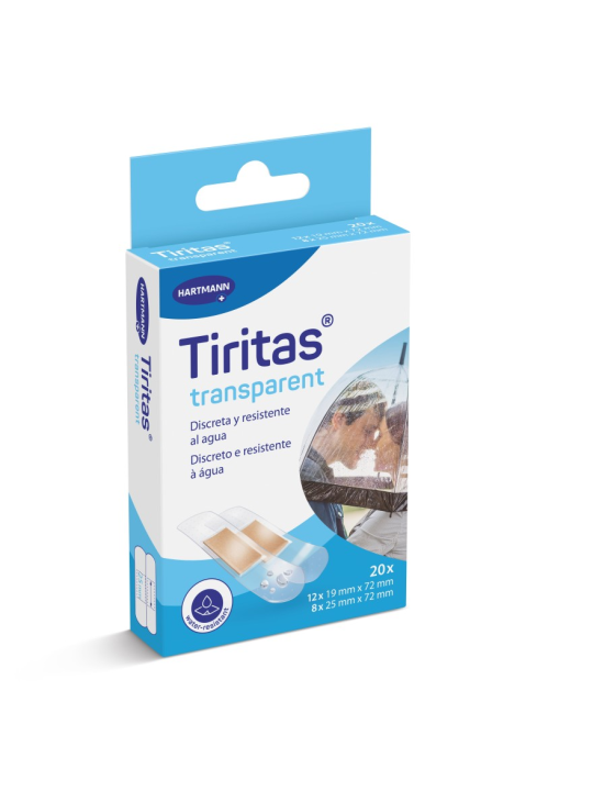 TIRITAS APOSITO ADHESIVO TRANSPARENTE 2 TAMAÑOS