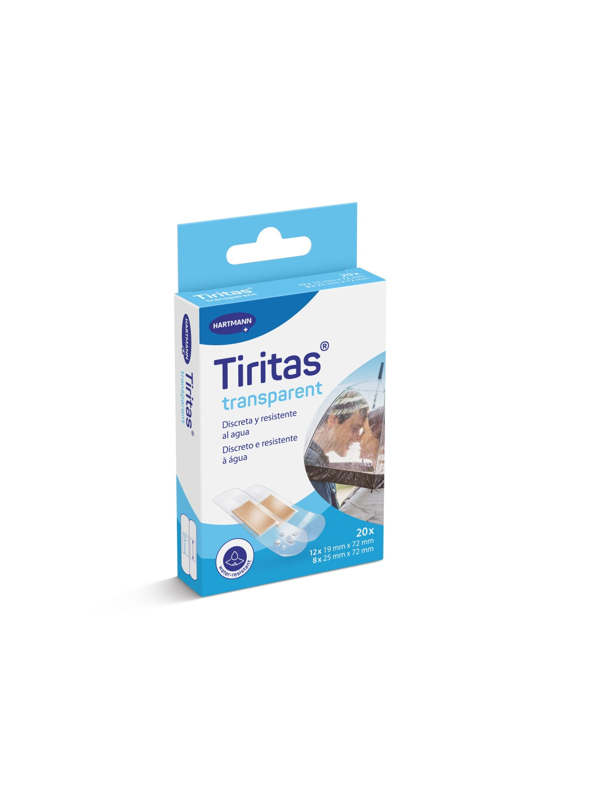 TIRITAS APOSITO ADHESIVO TRANSPARENTE 2 TAMAÑOS