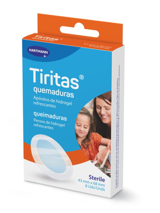 TIRITAS MEDICAL QUEMADURAS 4.5 X 6.5 CM 8 UNIDAD