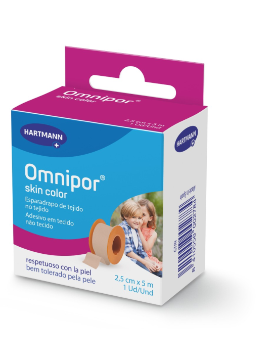ESPARADRAPO HIPOALERGICO OMNIPOR SKIN COLOR 2,5CM X 5M