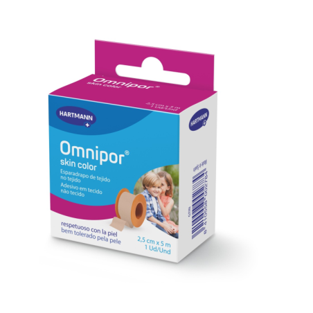 ESPARADRAPO HIPOALERGICO OMNIPOR SKIN COLOR 2,5CM X 5M