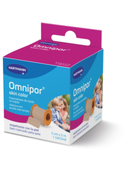 ESPARADRAPO HIPOALERGICO OMNIPOR SKIN COLOR 5CM X 5M