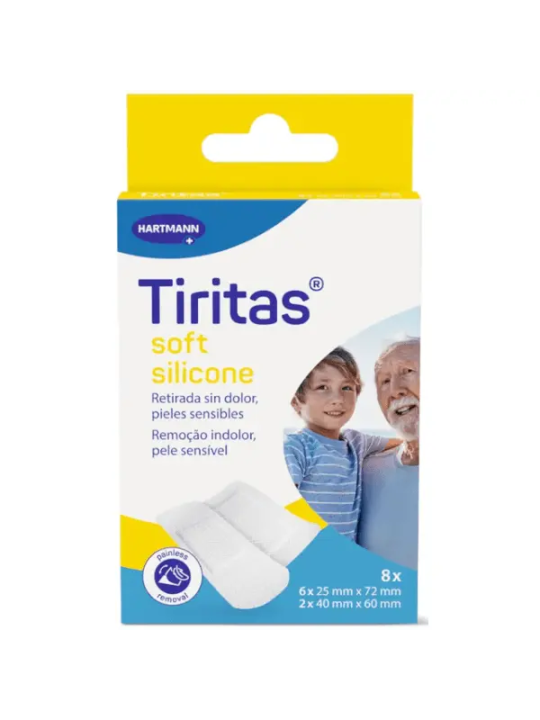TIRITAS SOFT SILICONE APOSITO ADHESIVO 6 U X (25
