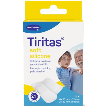 TIRITAS SOFT SILICONE APOSITO ADHESIVO 6 U X (25