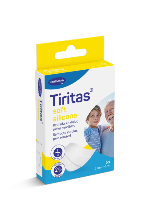 TIRITAS SOFT SILICONE APOSITO ADHESIVO 5 U 6 X 1