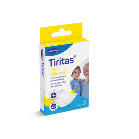 TIRITAS SOFT SILICONE APOSITO ADHESIVO 5 U 6 X 1