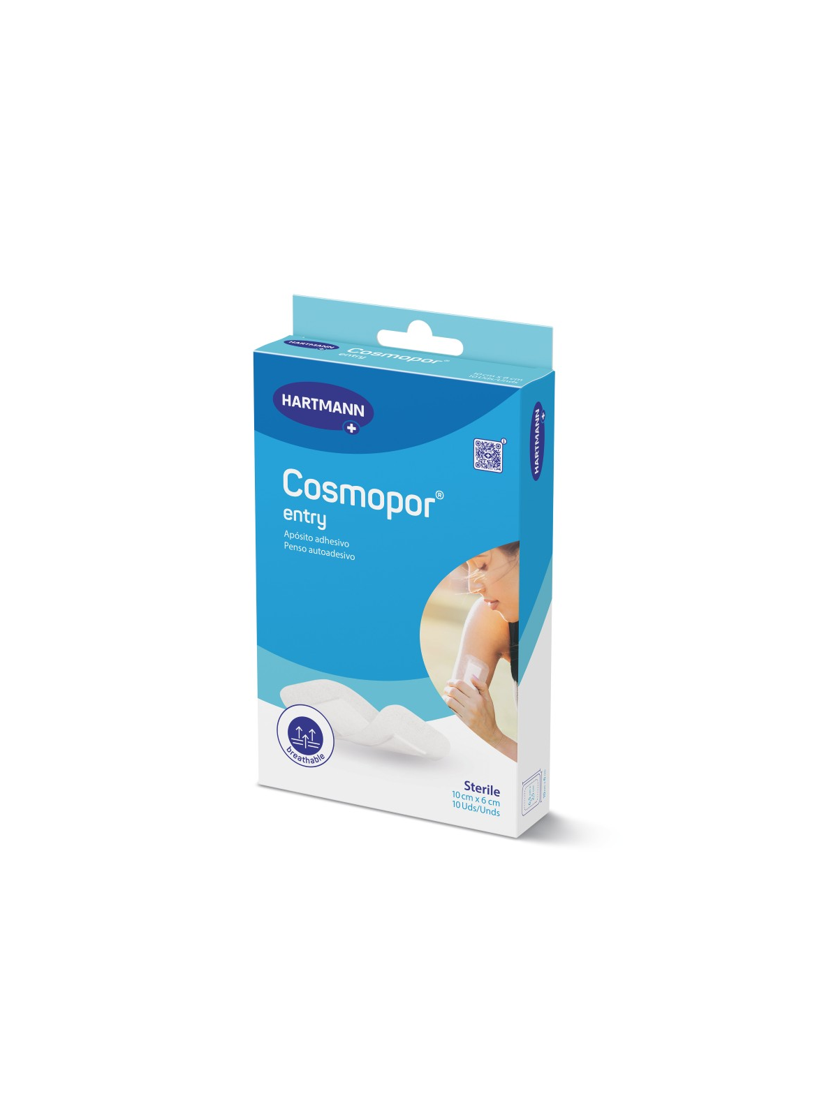 HARTMANN COSMOPOR ENTRY APOSITO 10X6CM 10 UDS