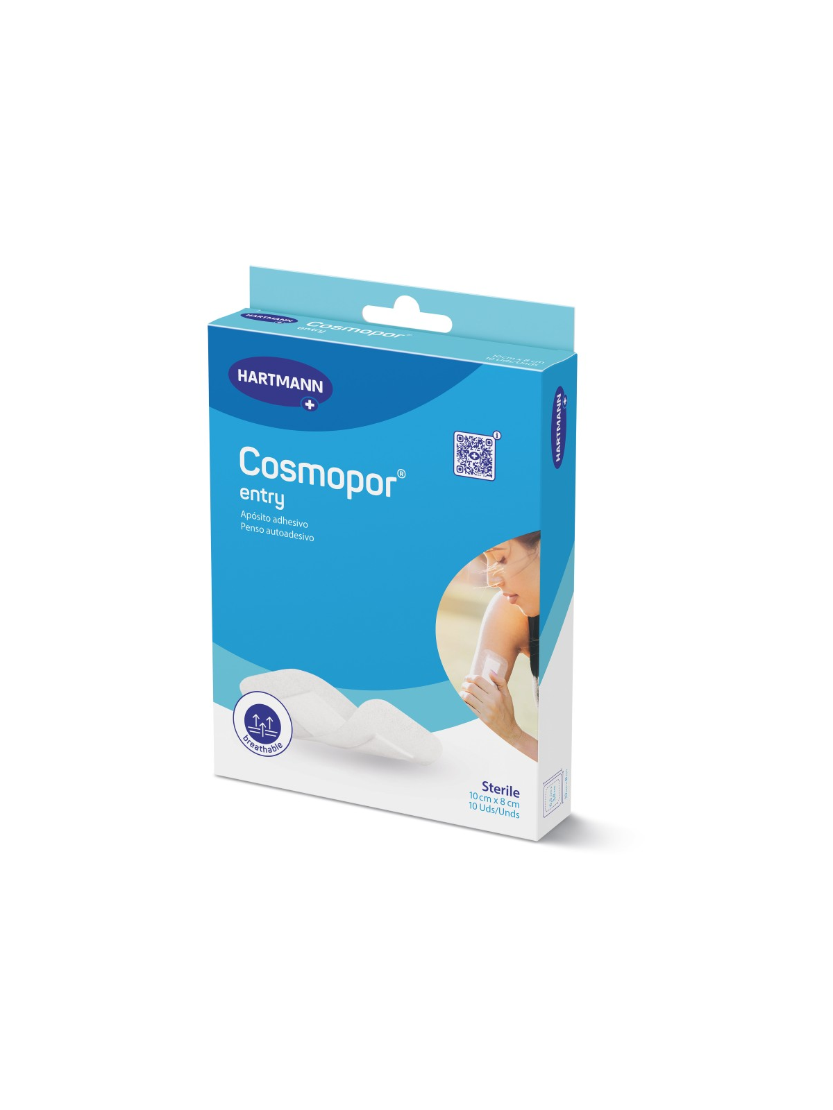 HARTMANN COSMOPOR ENTRY APOSITO 10X8CM 10 UDS