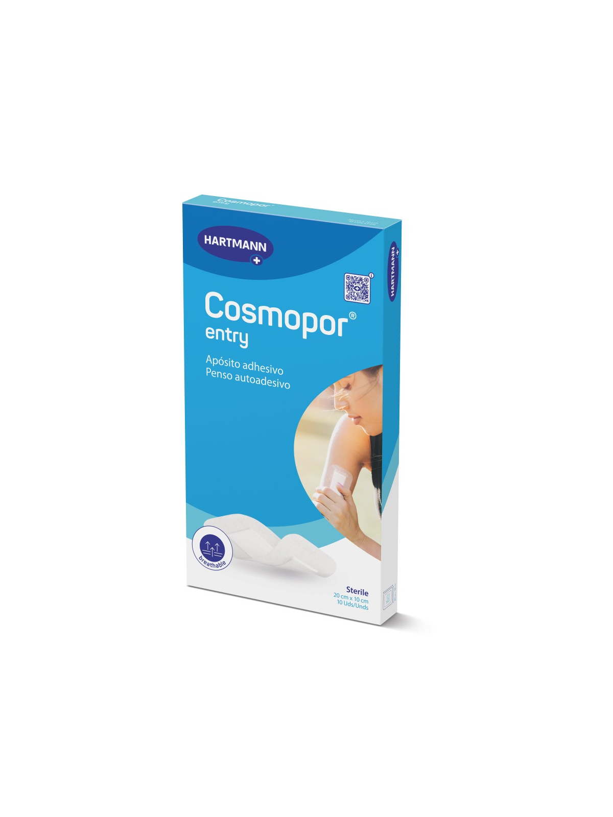 HARTMANN COSMOPOR ENTRY APOSITO 20X10CM 10 UDS