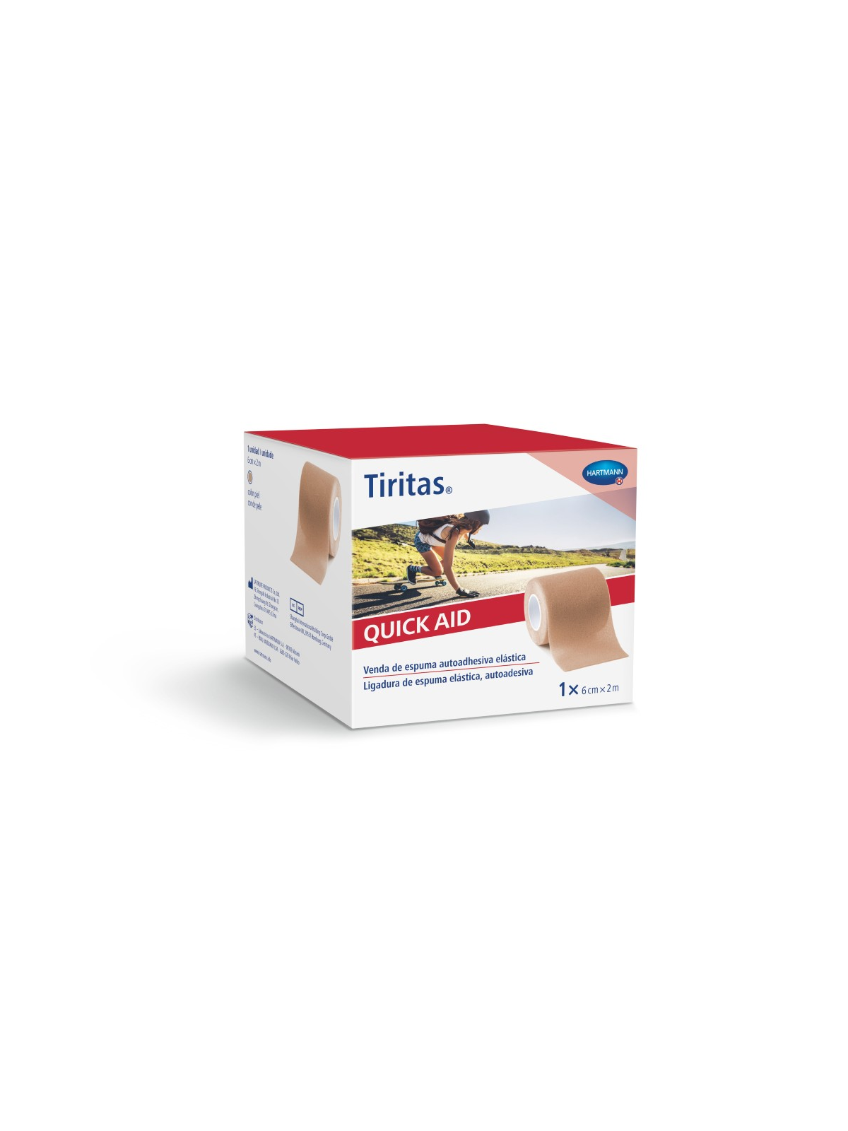 HARTMANN TIRITAS QUICK VENDA ESPUMA 6X2M NUDE