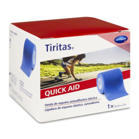 HARTMANN TIRITAS QUICK VENDA ESPUMA 6X2M AZUL
