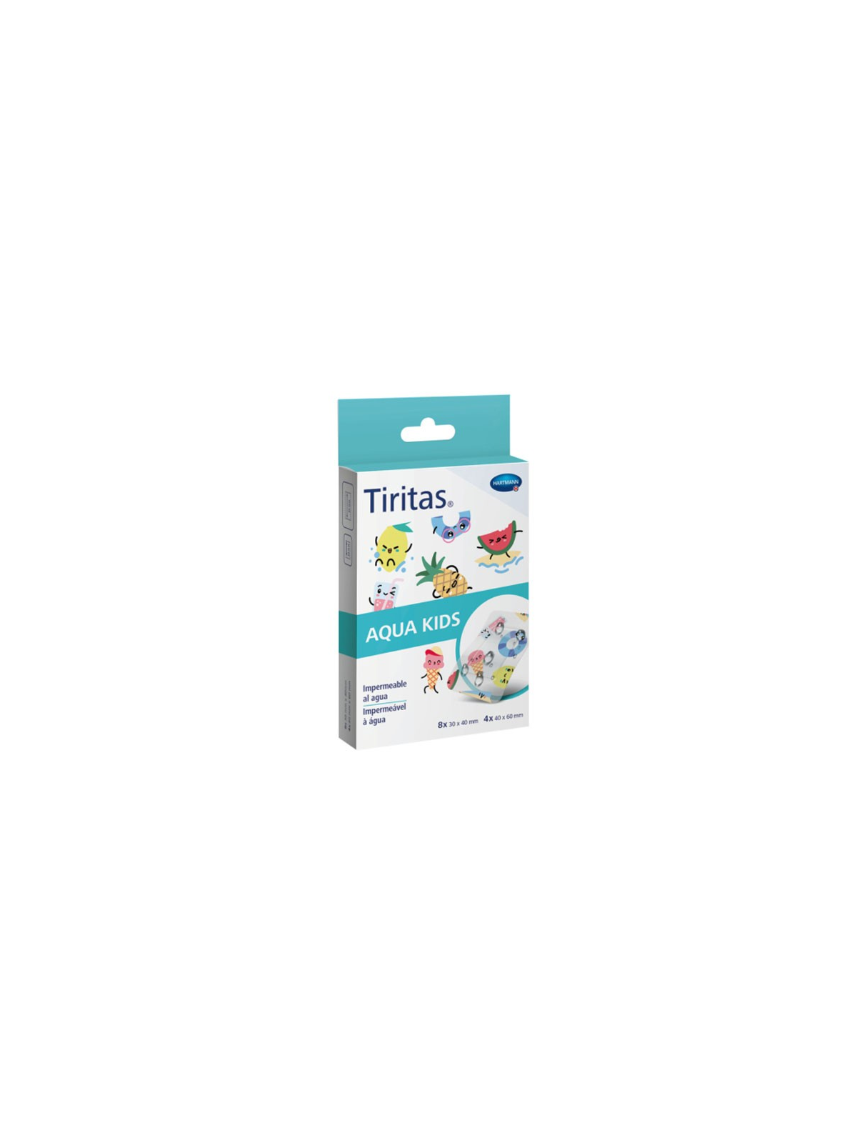 TIRITAS AQUA KIDS APOSITO ADHESIVO 2 TAMAÑOS 8 U