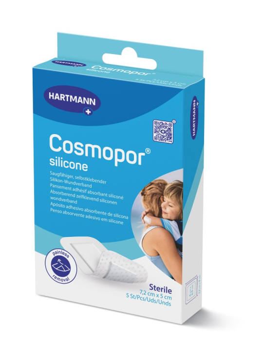 COSMOPOR SILICONE APOSITO ESTERIL 5 UNIDADES 7,2