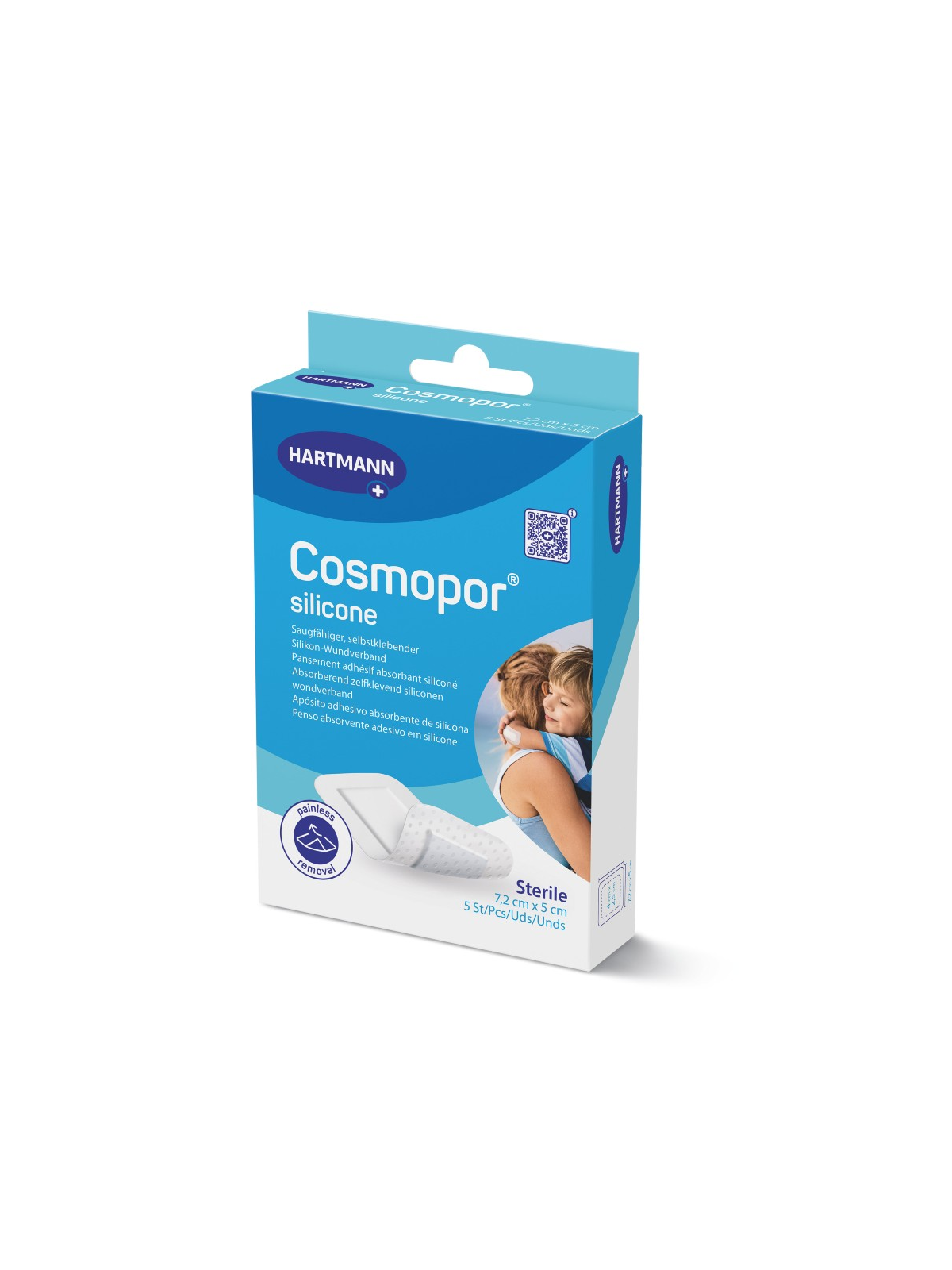 COSMOPOR SILICONE APOSITO ESTERIL 5 UNIDADES 7,2