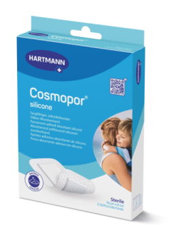 COSMOPOR SILICONE APOSITO ESTERIL 5 UNIDADES 10