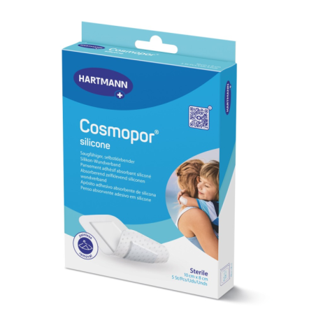 COSMOPOR SILICONE APOSITO ESTERIL 5 UNIDADES 10