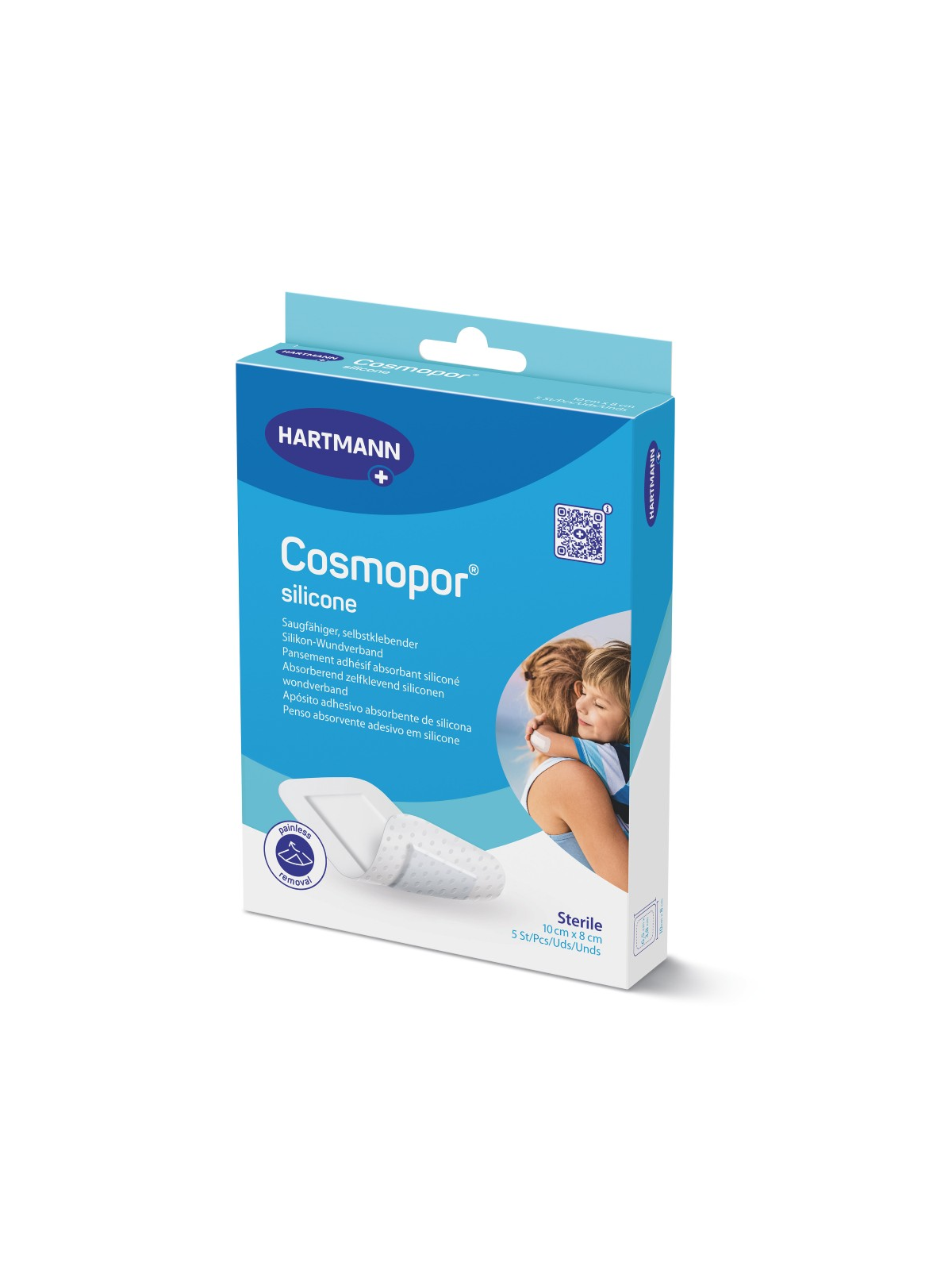 COSMOPOR SILICONE APOSITO ESTERIL 5 UNIDADES 10